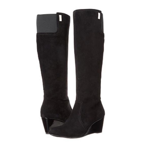 anne klein wedge boots